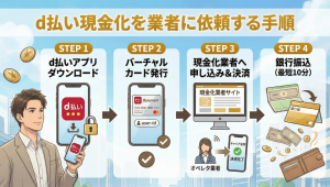 d払い現金化はバレる?即日で現金を確保する最新の手順